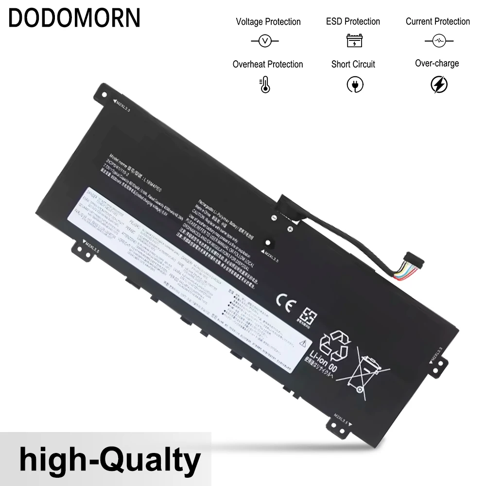 DODOMORN-batería L18M4PE0 para portátil Lenovo Yoga C740-14IML, 81TC Series, L18L4PE0, 5B10U40209, 5B10U40210, 5B10W67296, 51Wh, 7,72 V