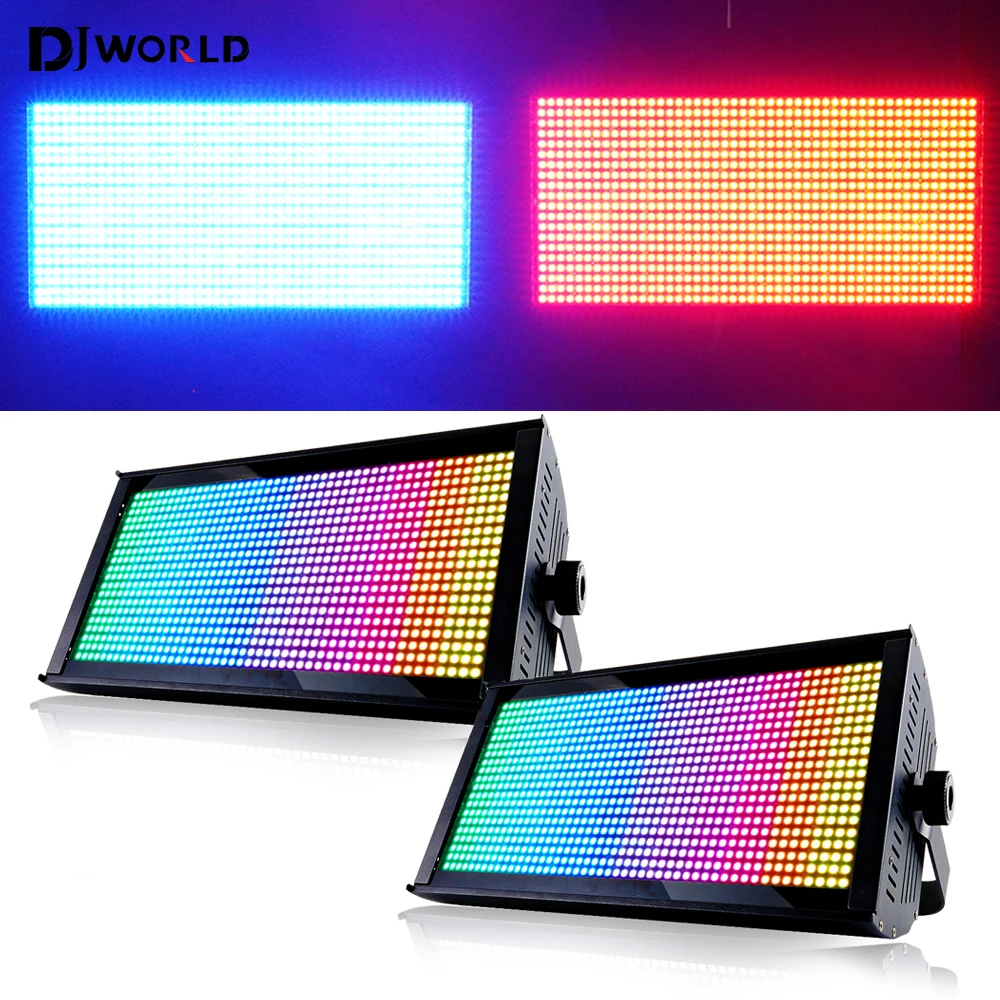 2PCS/Set LED 960PCS RGB Strobe Wash Effect Stage Lighting Nightclub Party DJ Disco Concert Live Show Equipment LED 3in1 Mixing