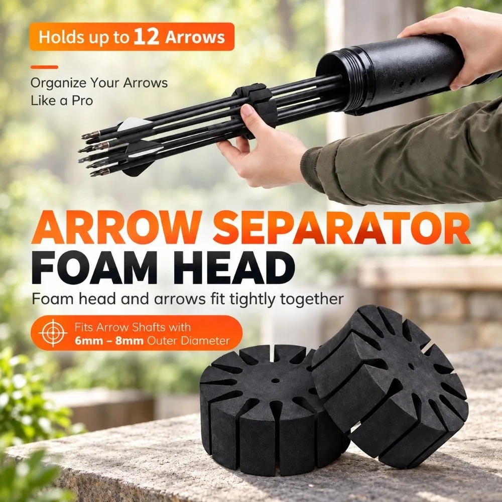 10PCS Portable Round Arrow Separator Holder EVA Arrow Rack Holder Arrow Separator Hunting Use