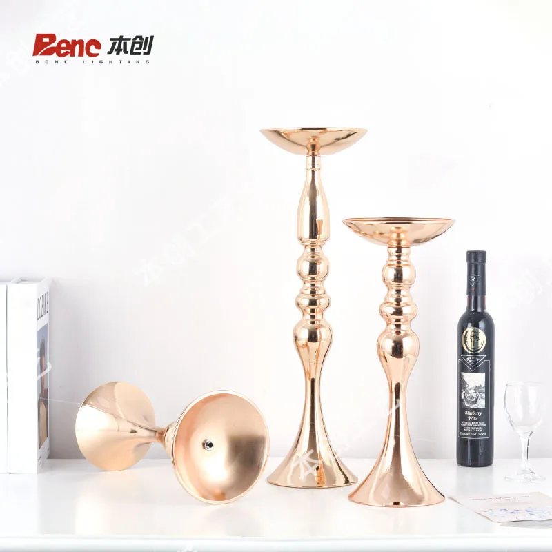 Props Wrought Iron Golden Mermaid Candle Holder Flower Ware Wedding Supplies Fake Flower Decoration Vase Candle Holder Ornament
