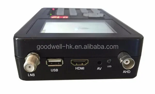 المصنع مباشرة توريد 3.5 "مكتشف الأقمار الصناعية المحمول DVB-S / S2 HD مع مخرج MPEG-2 / MPEG-4، DC12V