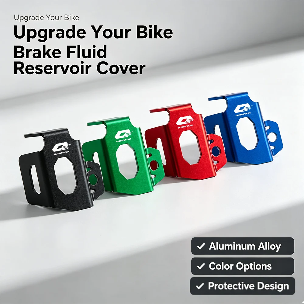 Motorcycle Brake Fluid Cup Guard Cover Reservoir Protector Simple Installation 4 Colors For Qjmotor SRK SRT SRV 125 900