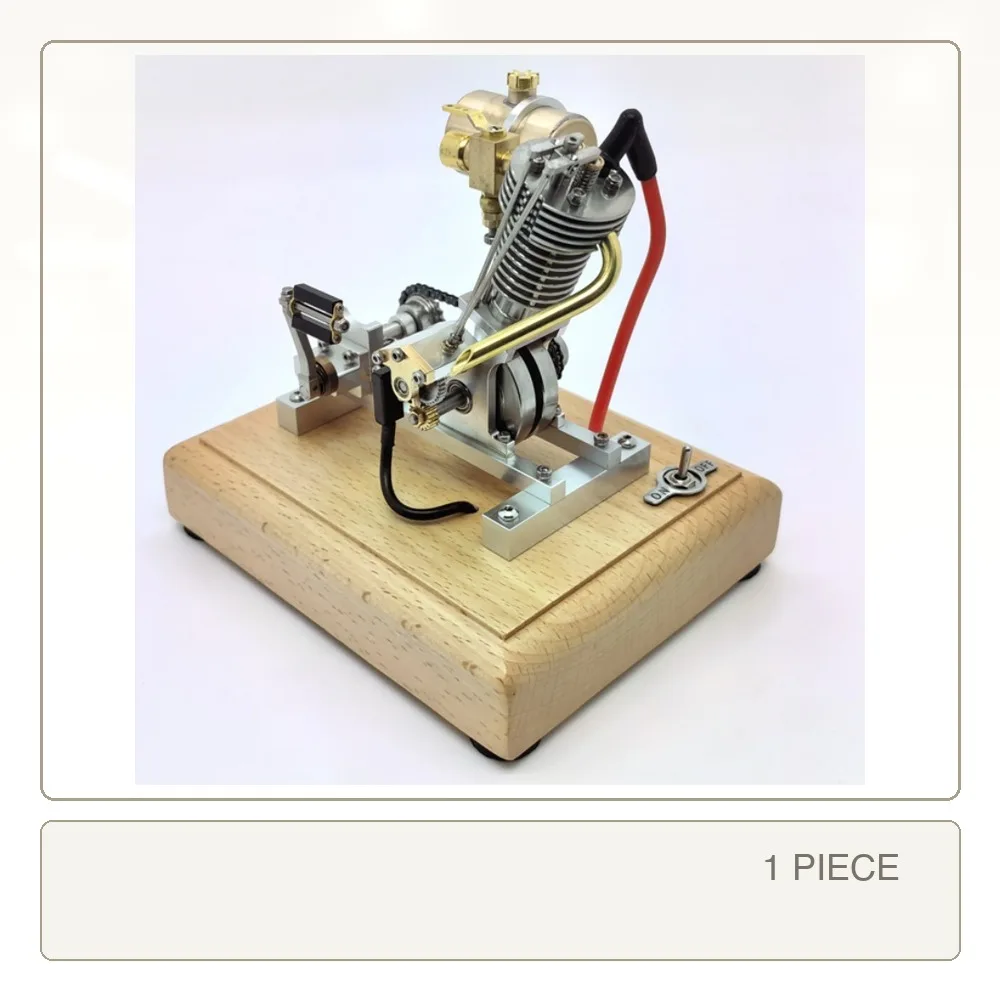 H09 Single Cylinder Four-Stroke Engine Model Kit for Motorcycles Men Toy Collection Collectible