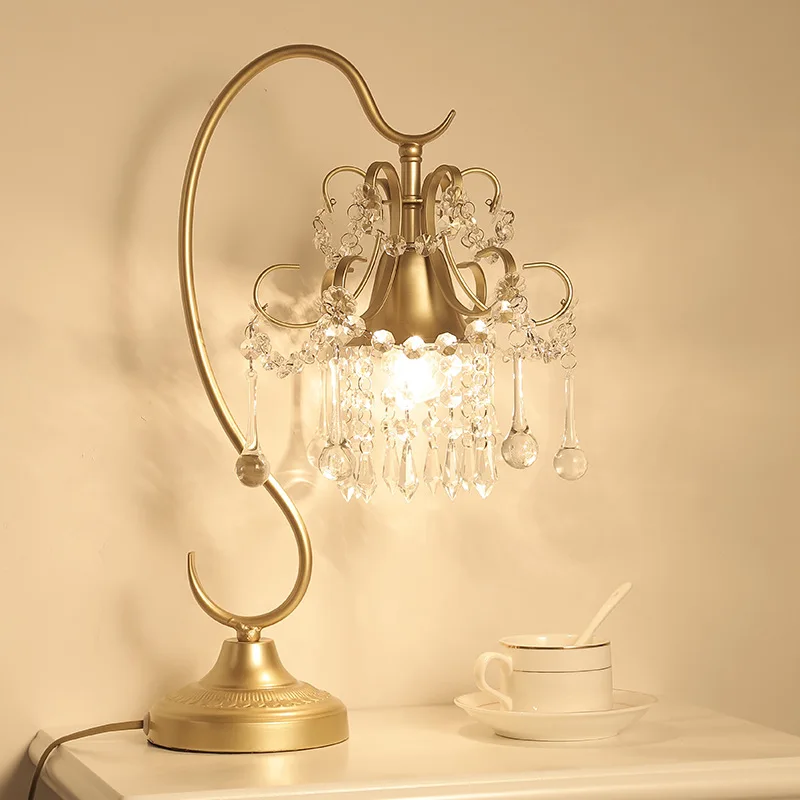 

Artpad Luxury Crystal Table Lamps for Bedroom Modern Wedding Decoration LED Dimmable Desk Lamp For Bedside Living Room Lighting