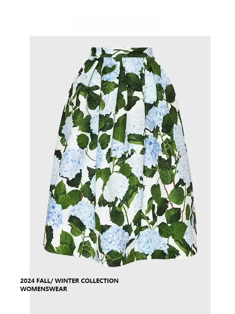 

Elegant Mid-Length Halterneck Midi Skirt by Forever 21 Women's Summer 2026 Waist-Cinching Stylish Skirts for Pear Shaped Ladies