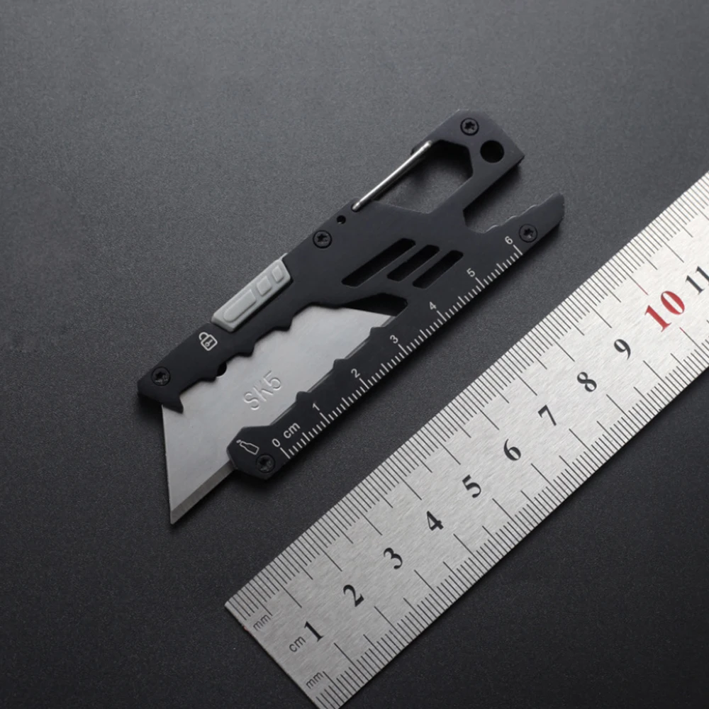 multifunctional EDC Outdoor Survival Utility Knife  Handle SK5 Blade Cutter Portable Multi Functional Tools 4 Blades Free