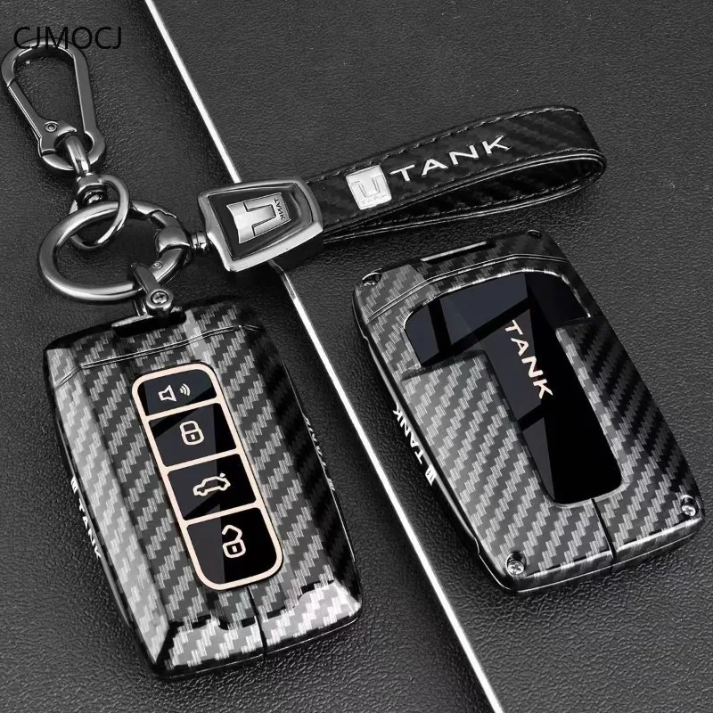 

Premium Zinc Alloy Key Cover Case for Tank 500/400 Hi4-T/300/700 (New Energy) - Protective Key Fob Shell Keybag Keychain