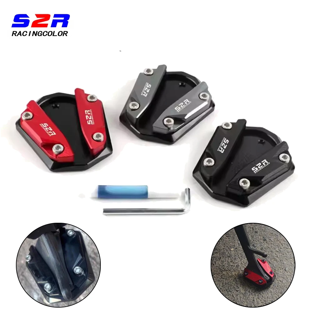 

Motorcycle Kickstand Side Stand Extension Pad Enlarger Support Plate For Zontes 368G 368 G 368D 368K 368E 368M 501g Accessories