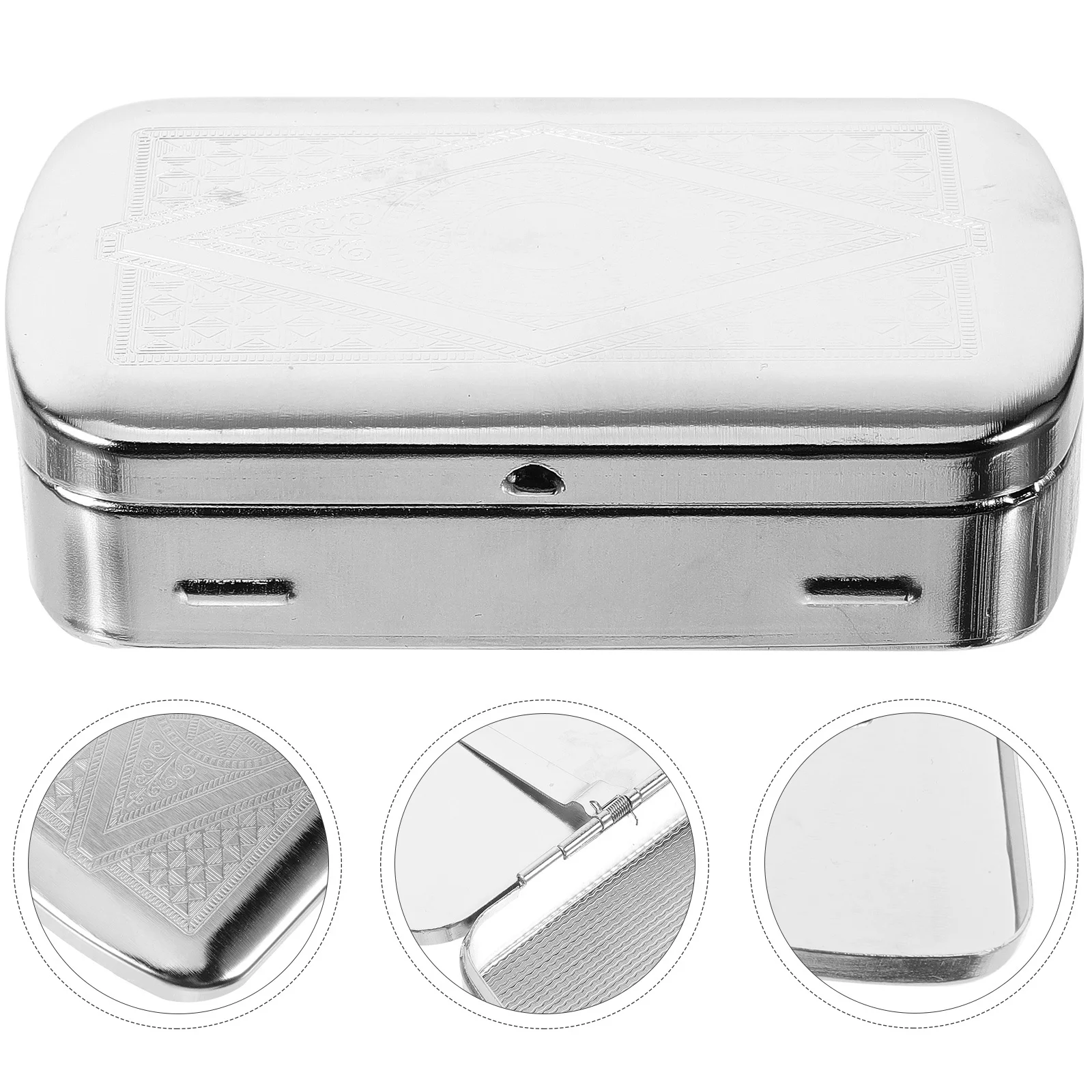 

Stainless Large Capacity Vintage Portable Cigar Humidor Box For Men Travel Cigarette Storage Box Portable