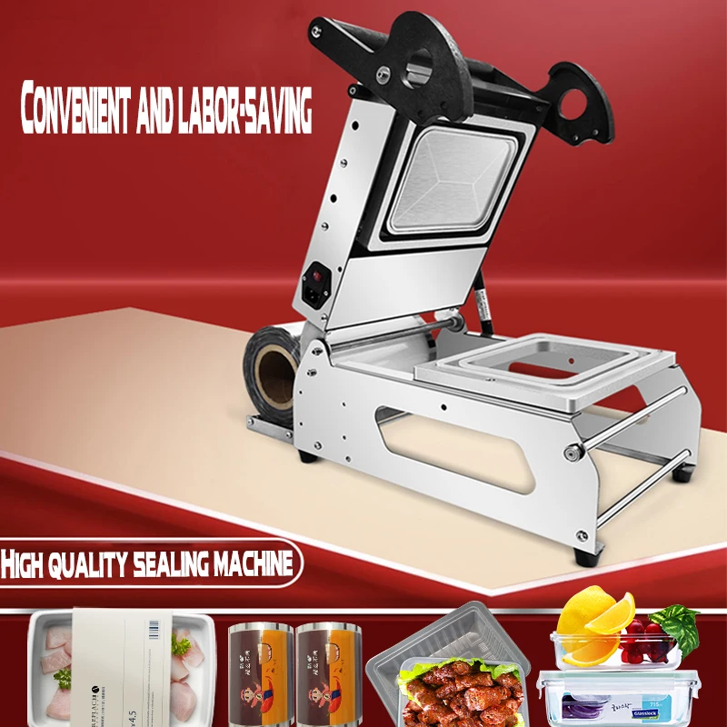 Food Meat Top 10 Product Semi Automatic Manual Lunch Box Food Container Tray Sealing Packing Machine,Tray Sealer