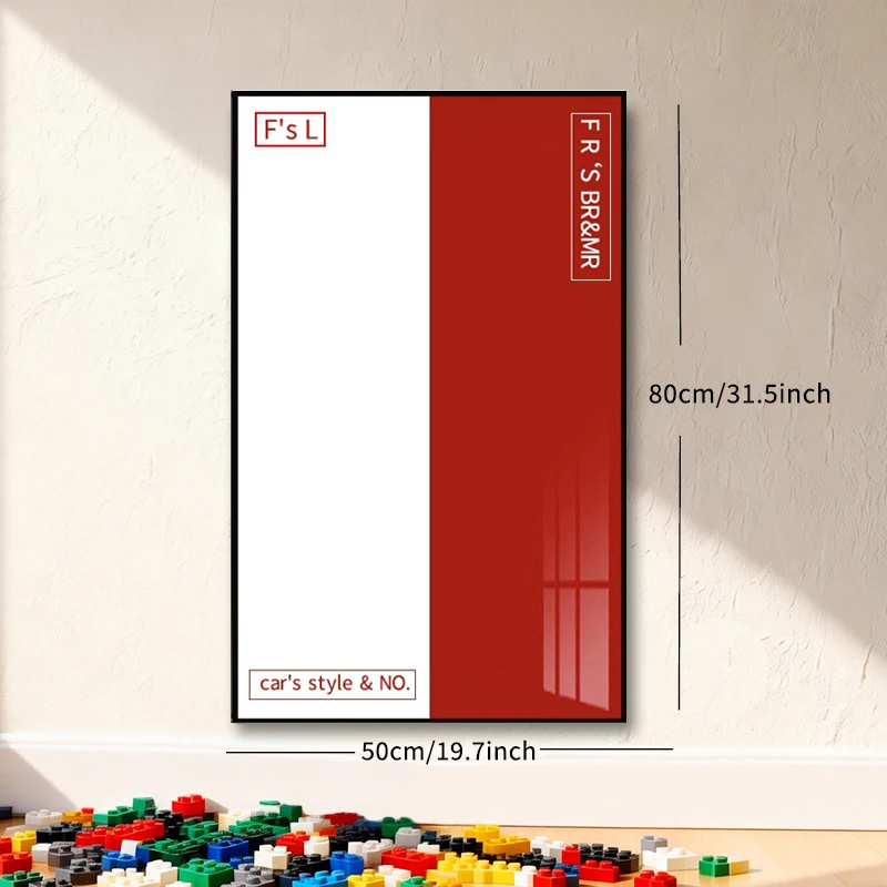 NEW Wall Mount Display box Display Wallboard with Frame Suitable for lego 42207 ferrari SF-24f1 building block car  Photo Frame - view 2