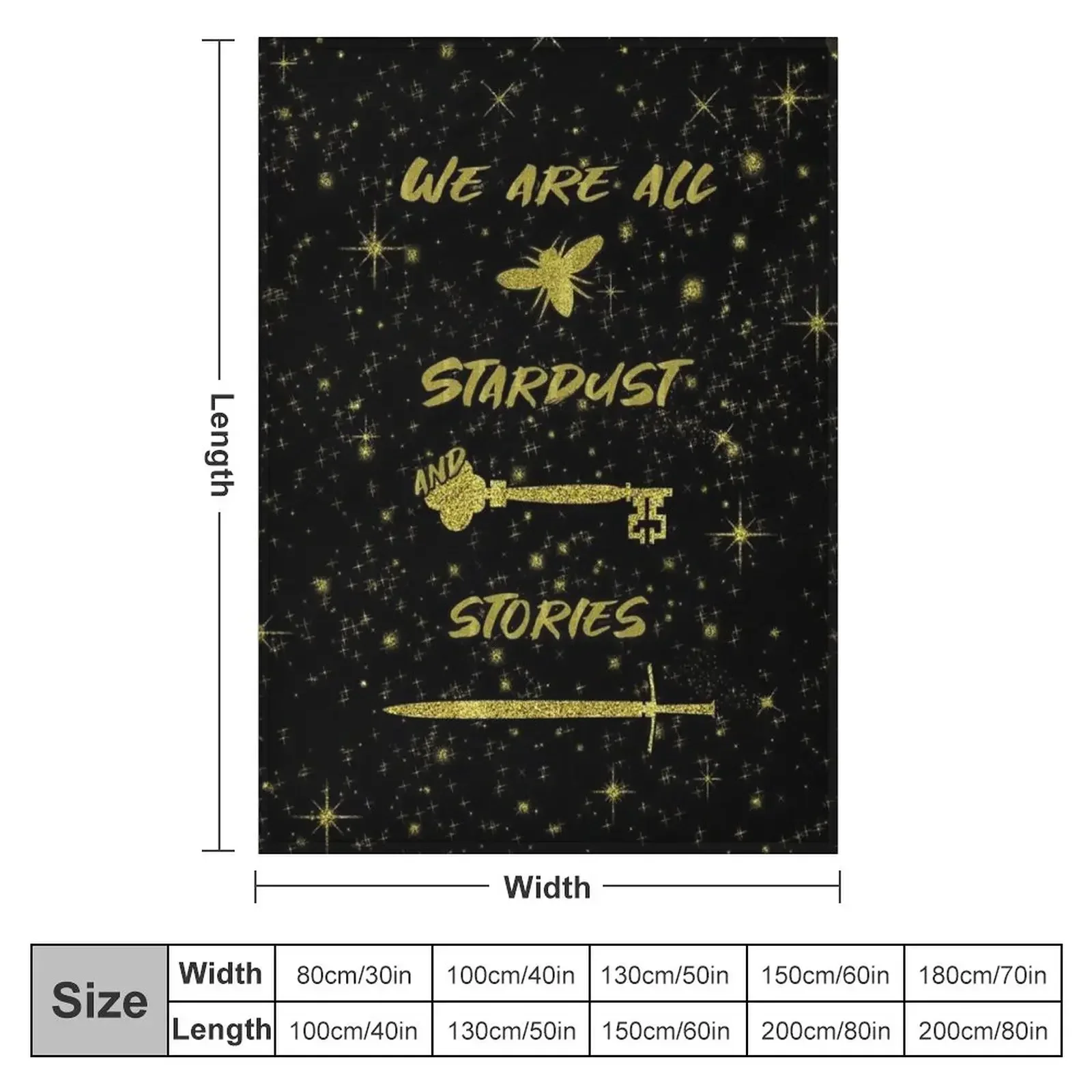 We Are All Stardust And Stories - The Starless Sea Throw Blanket For Decorative Sofa halloween Polar Blankets For Baby Blankets