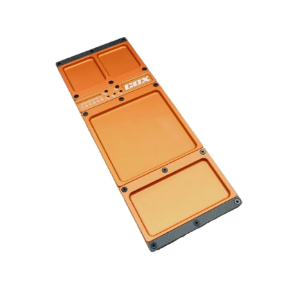 RC-COX Alu. 6061 Multi Functional Accessory Tray (Orange) CAC-002-O