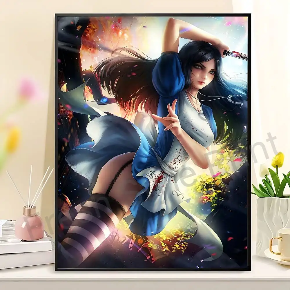 A-Alice Madness R-Returnss-S Anime Wall Art Canvas Painting Poster For Living Room Home Decor Decoration Picture