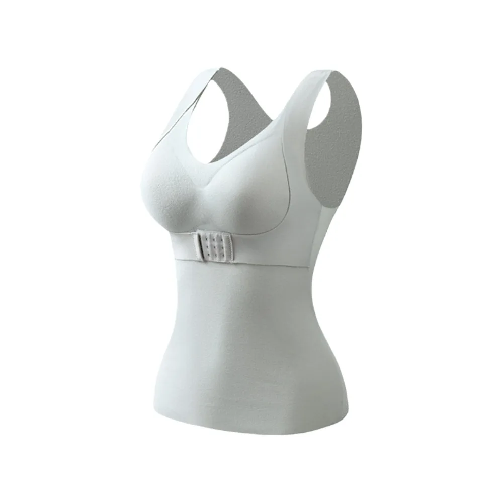

Slimming Thermal Shapewear Camisole Sleeveless with Padded Cups Postpartum Body Shaper Velvet Fleece Tummy Control