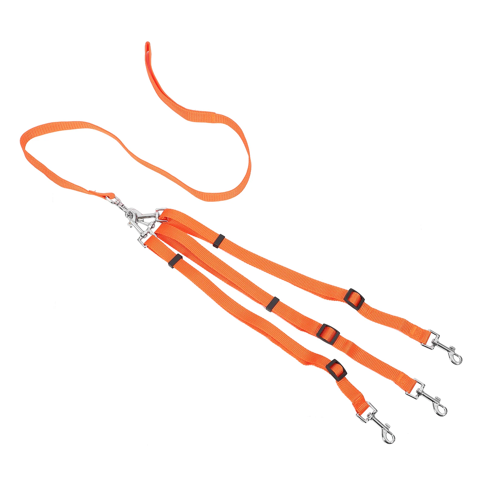 

One Tow Three Pet Ropes Dog Leash Puppy Running Walking Accessories Ribbon Traction