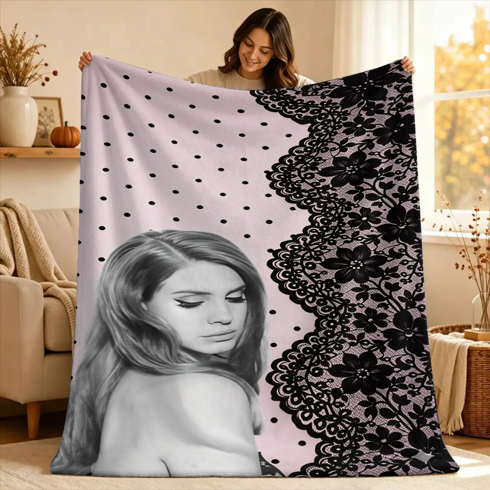 Lana Del Rey Singer Lizzy Grant  Bedding Throws  Flannel Bedspread For Outdoor Street Trend Sofa Bed Cover