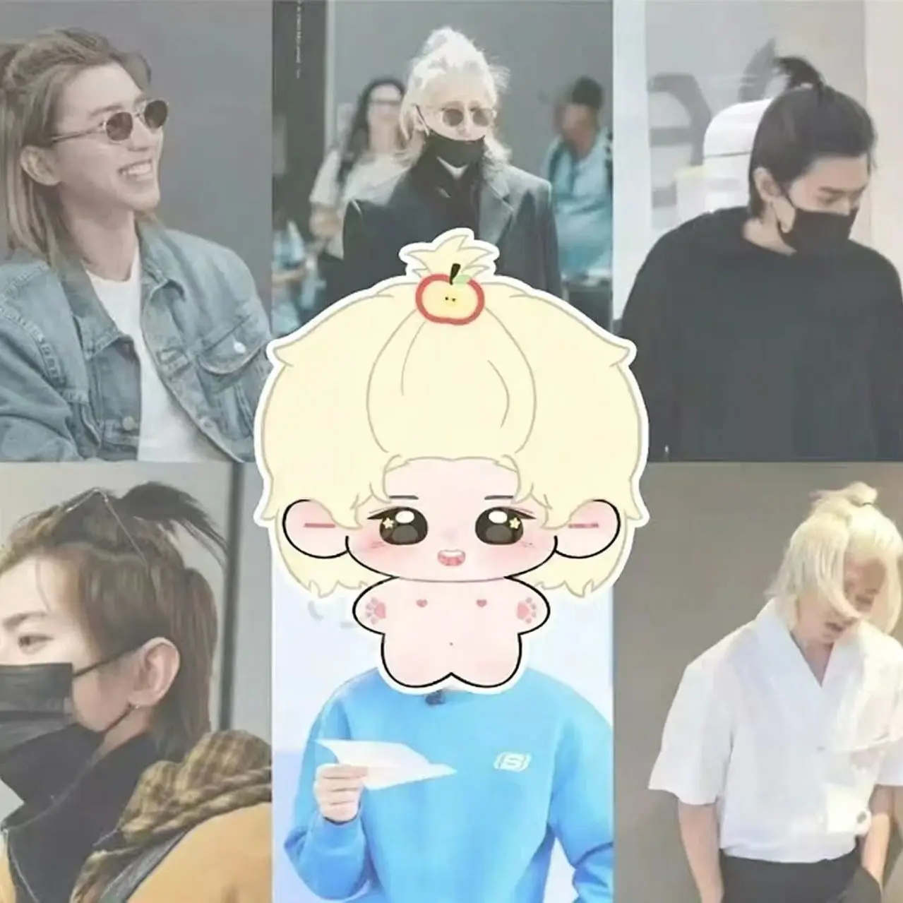 

【Ограниченное открытие группы времен 】 Оригинальная подлинная хлопковая кукла Cai Xukun Fan Ping An Guo, 10 см, милая хлопковая кукла в виде морской звезды