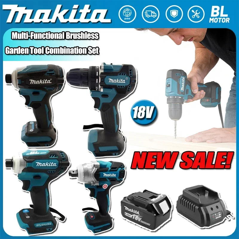 

2026 Makita Impact Driver Rechargeable Screwdriver Various Models of Portable Cordless Power Tool For 18VLi-Ion Battery