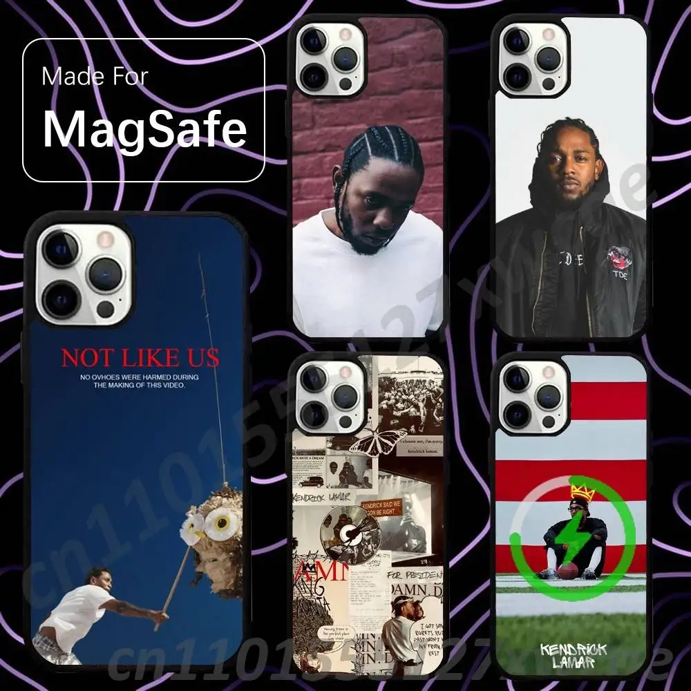 K-Kendrick Lamar Not Like Us For Magsafe Wireless Charger Case For iPhone 15,16,17,13,14,11,12,Pro,Max,Plus,E,Air,Mini Magnetic