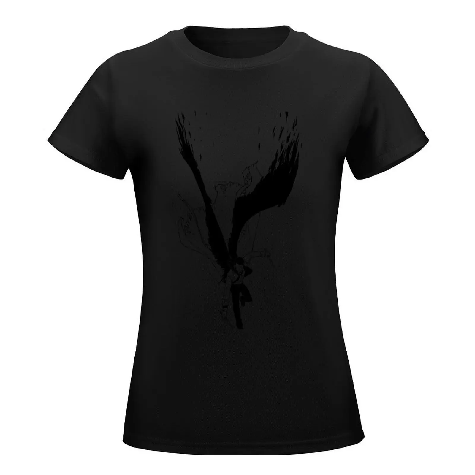 Camiseta de Ángel Slayer para mujer, camisetas gráficas, tops lindos, ropa linda, ropa de verano