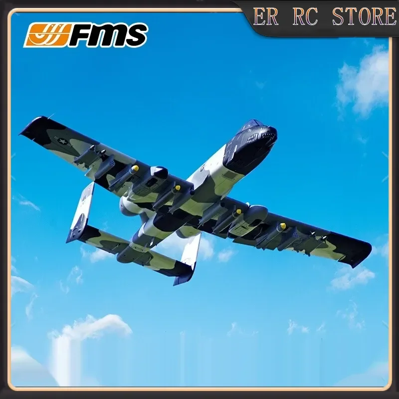 

FMS RC Double 70mm Duct Warthog A-10 V2 Electric Remote Control Fighter Aircraft Model High-End Gift for Space Enthusiasts