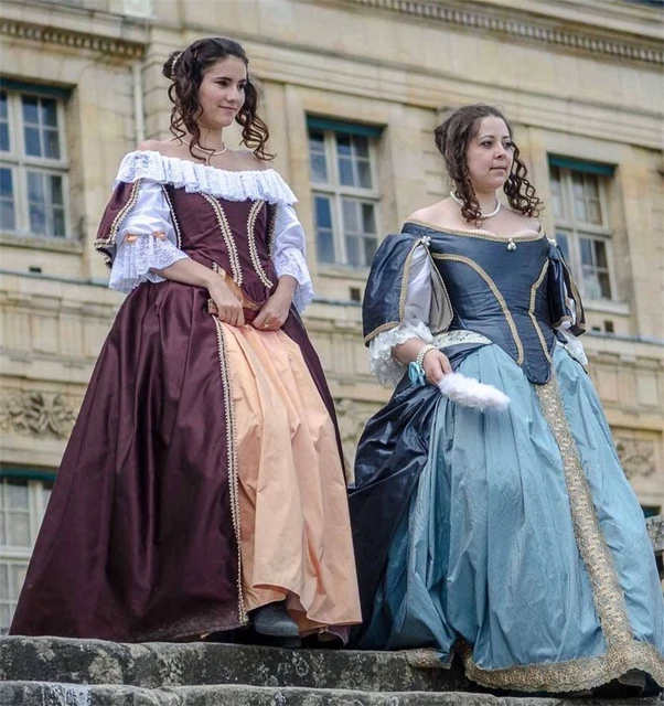 17th Century Costume Woman 1600s French Costumes Dress Historical Renaissance Medieval Vintage Ren Faire Corset Dress Ball Gown AliExpress 200000532
