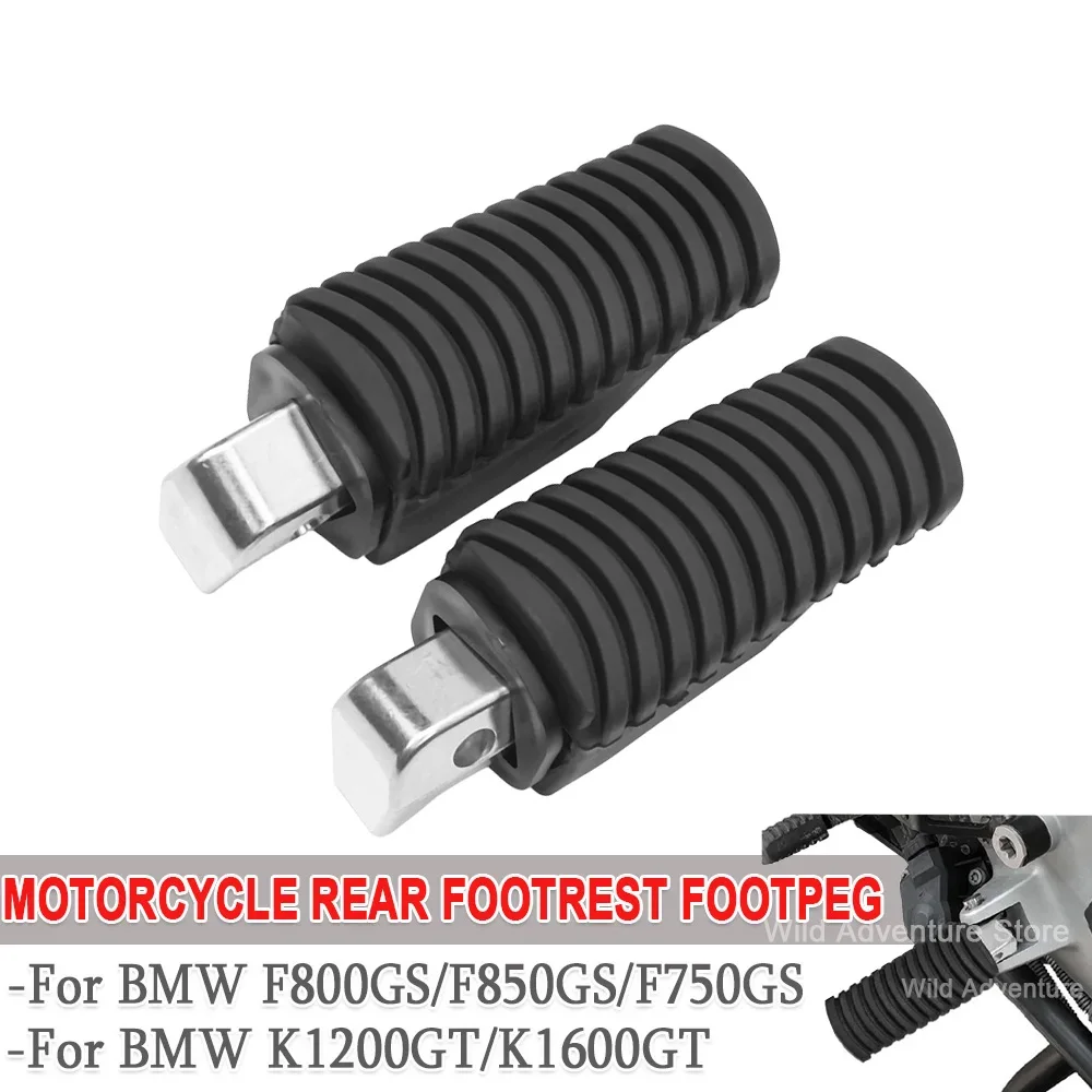 

Motorcycle Footrests For BMW F850GS F800GS F750GS K1600GT K1200GS K1300GT 2007-2022 Passenger Footboards With Rubber Cover Guard