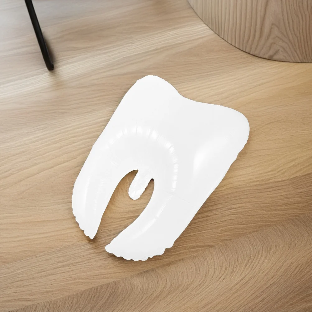 

8Pcs White Tooth Balloons Large Foil Balloons Baby Shower Birthday Graduation Party Teeth Decorations Tooth Party Decoration