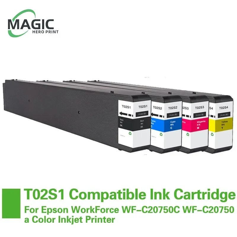 

T02S T02S1 T02S2 T02S3 T02S4 C13T02S100 Ink Cartridge Compatible For Epson WorkForce WF-C20750C WF-C20750a Color Inkjet Printer