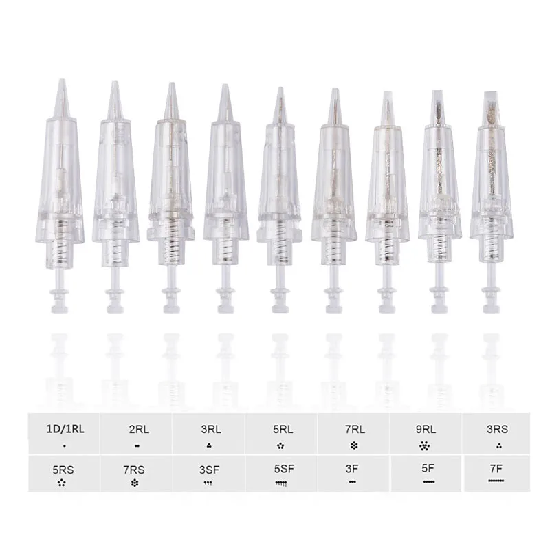 

20 шт., Одноразовые стерилизованные иглы для татуажа бровей