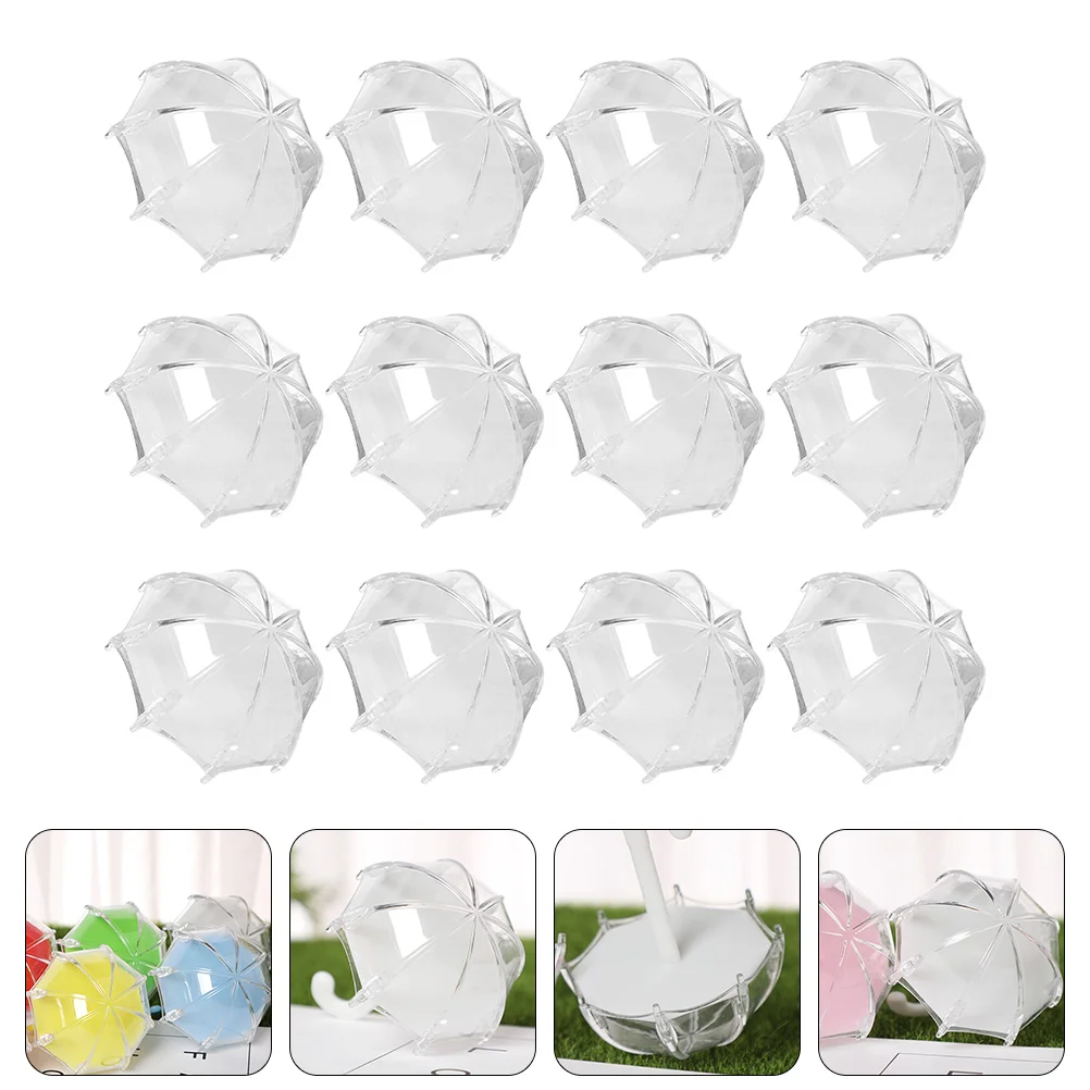 

12 Pcs Candy Box Mini Umbrellas Gifts Decor Wedding Boxes Festival Storage Decorate