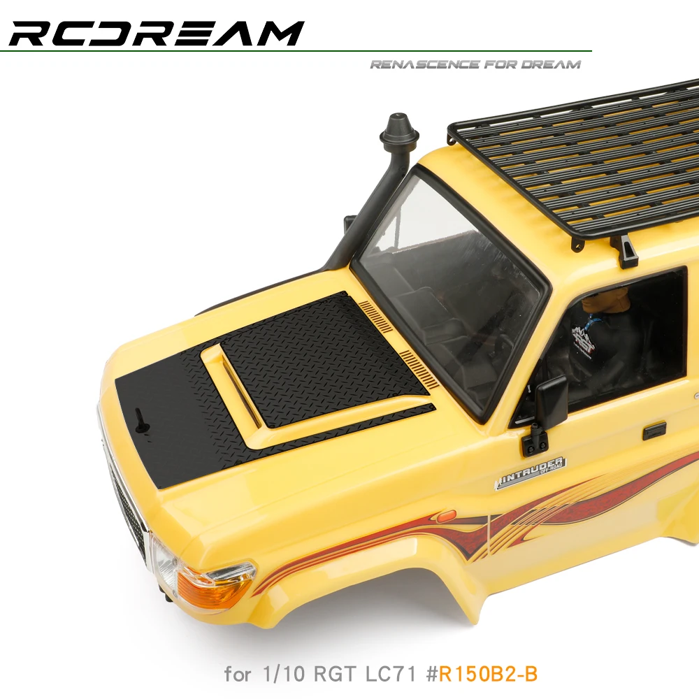 Cubierta de Metal para motor, protección/portaequipajes de techo, placa inferior para coche trepador de control remoto 1/10 RGT LC71 EX86020, piezas de mejora invasor