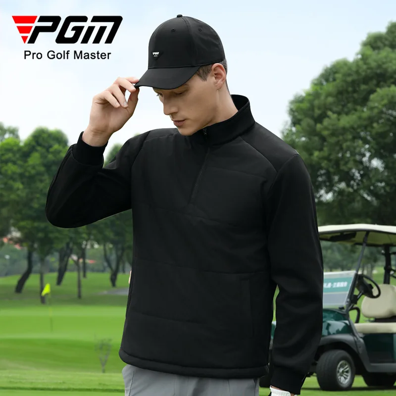 

PGM Golf Мужская теплая куртка Осень-зима Водонепроницаемое плюшевое верхнее пальто YF816