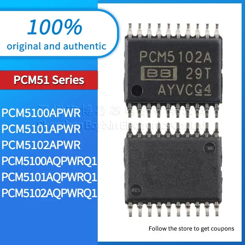 Original genuine PCM5102AQPWRQ1 PCM5101AQPWRQ1 PCM5100AQPWRQ1 PCM5102APWR PCM5101APWR PCM5100APWR