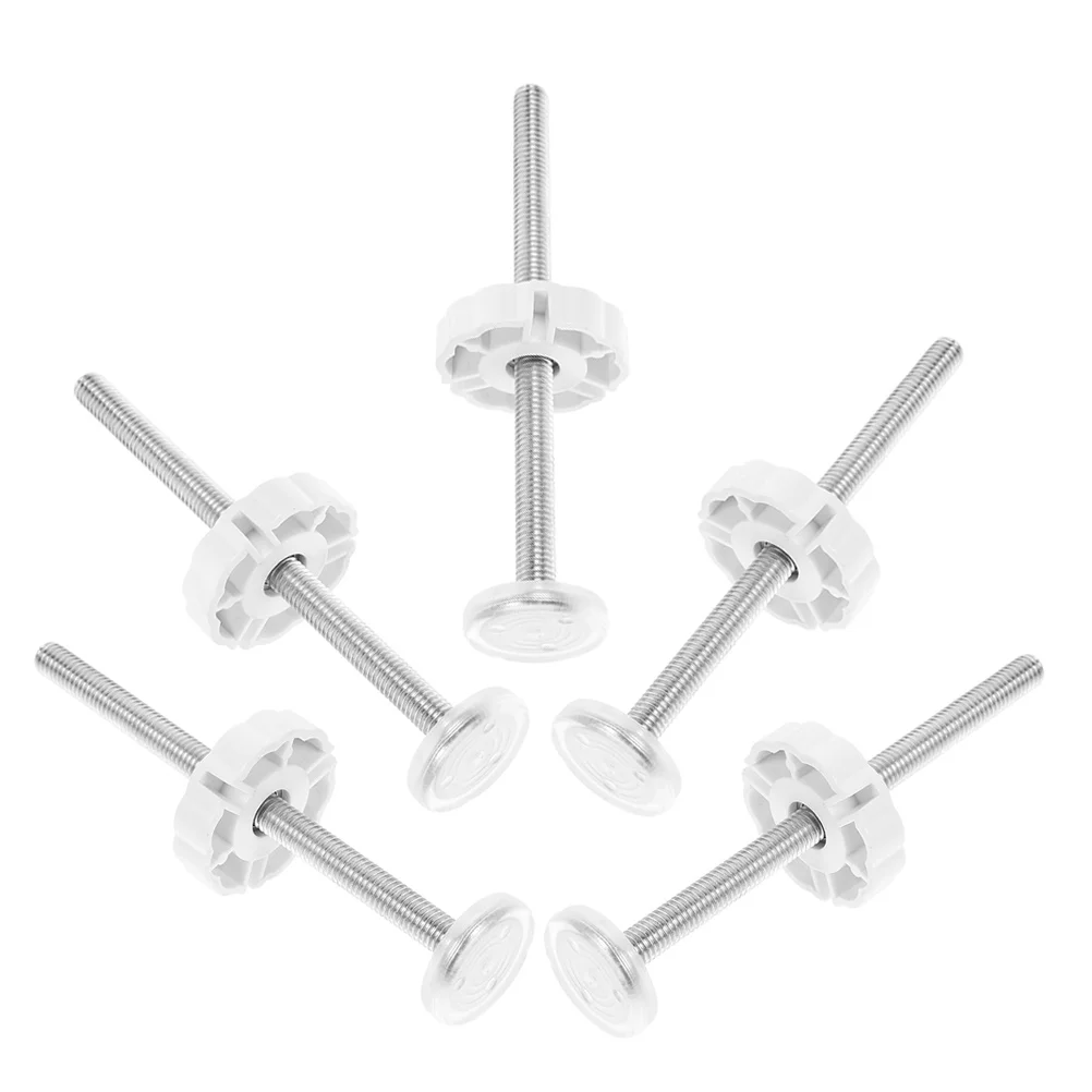 

5 Pcs Pet Gate Indoor Baby Hardware Banister Adapter Extension Screws Replacement Parts White Mounting Bolt Spindle Rod