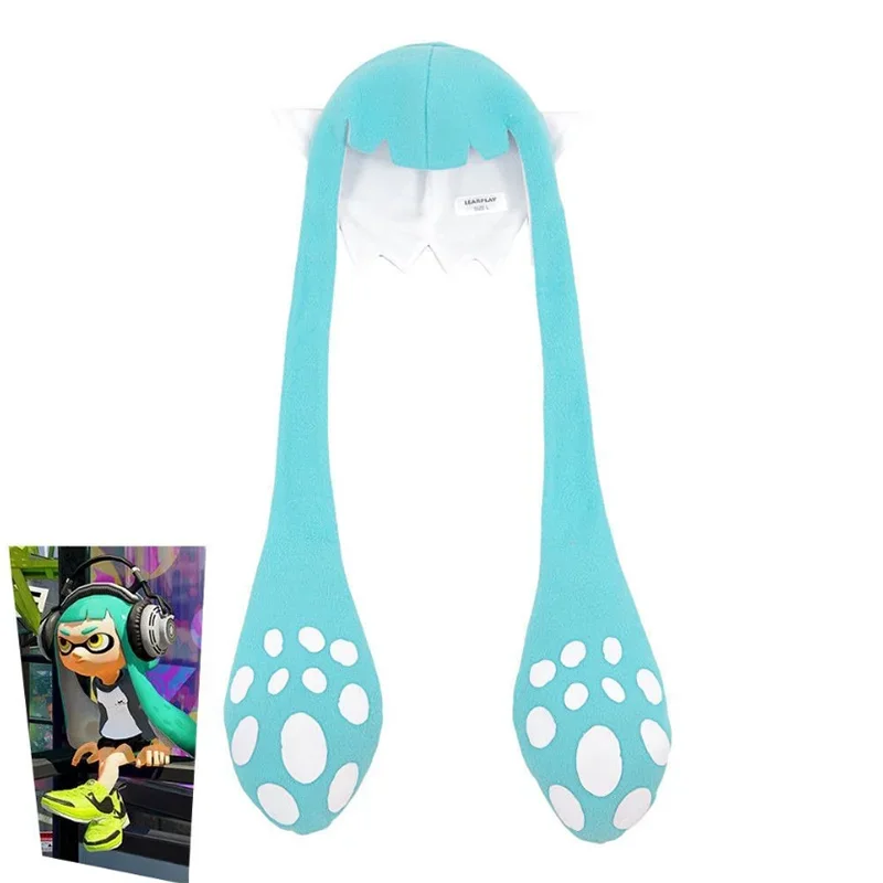 Game Splatoons 2 Inkling Squid Cosplay Hat Winter Balaclava Carniva Halloween Party Cap Costumes Accessories Adult Kids Gift