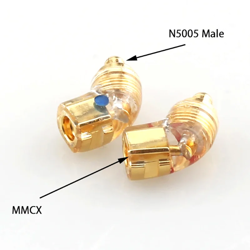 Earphone Jack Adpter MMCX 2Pin 0.78mm flat - 2Pin Groove Earphone Protector MMCX TO MMCX For N5005 IE300 IE600 IE900 5.0