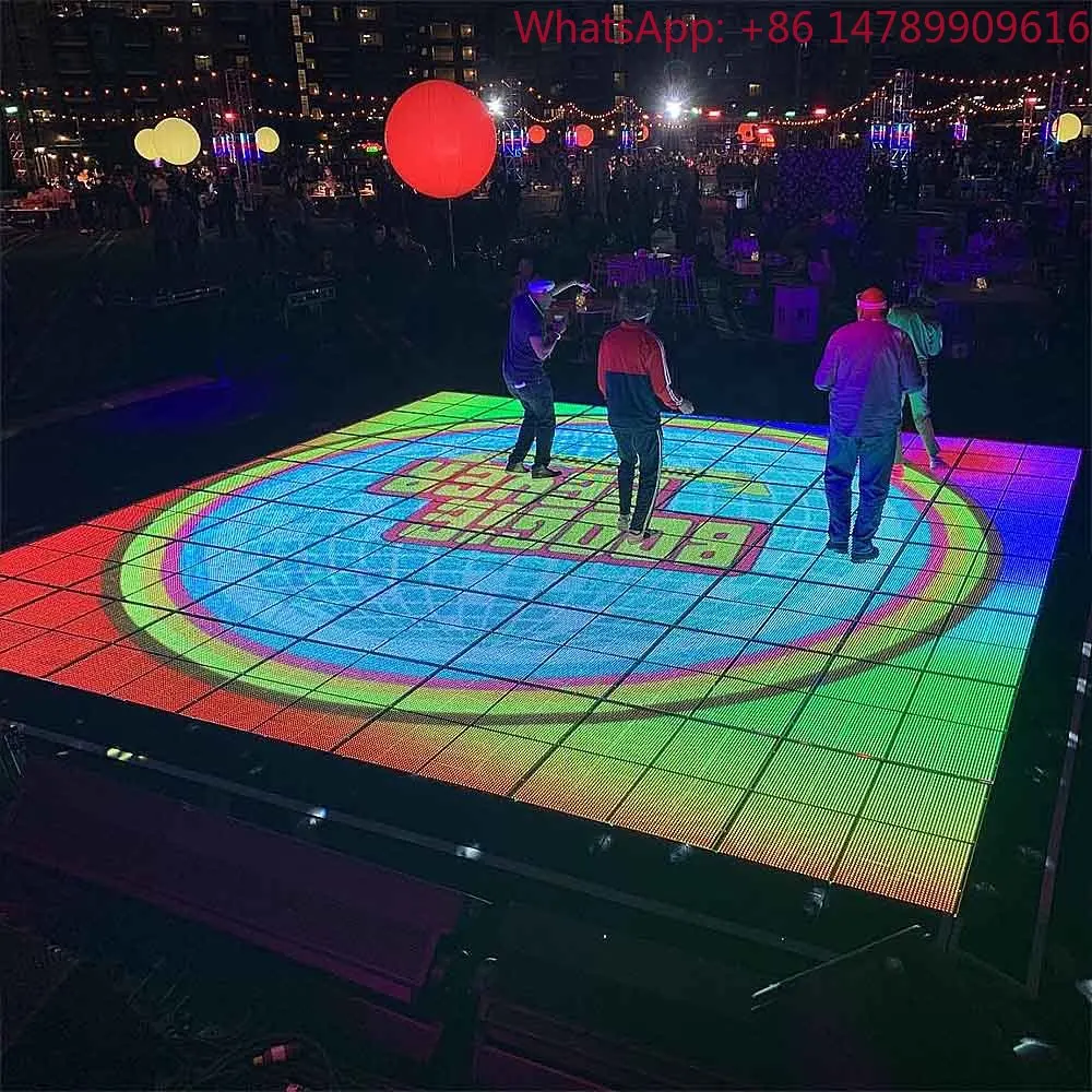 Human-Screen InteractionIndoor Interactive Tile Digital Video Floor LED Display Screen Wall Stage Gaming Dance Shopping Mall Ret