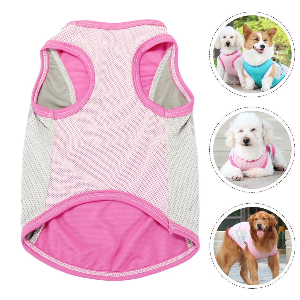 

Cool Vest Dog Cooling Lightweight Shirt Summer Pet Clothes for Dogs Puppy Polyester
