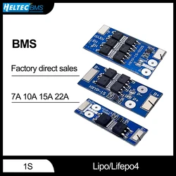 Wholesale 3.2V 1S BMS 7A 10A 15A 22A Lipo/Lifepo4 Battery protection board for Li-ion battery with temperature control