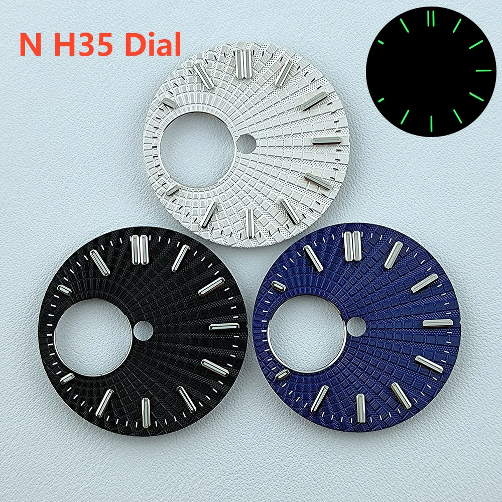 

NH38 dial Custom Logo 28.5mm watch dial green luminous dial Suitable for NH38 movement watch accessories Watch repair tools