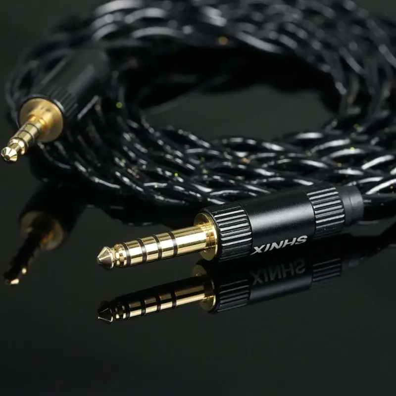 XINHS-124 4,4 mm symmetrisches auf 3,5 mm symmetrisches Audio-Verlängerungskabel mit 2-Meter-Adapter, geeignet für Audeze MM-100, Hifiman HE R9 – Detail 3