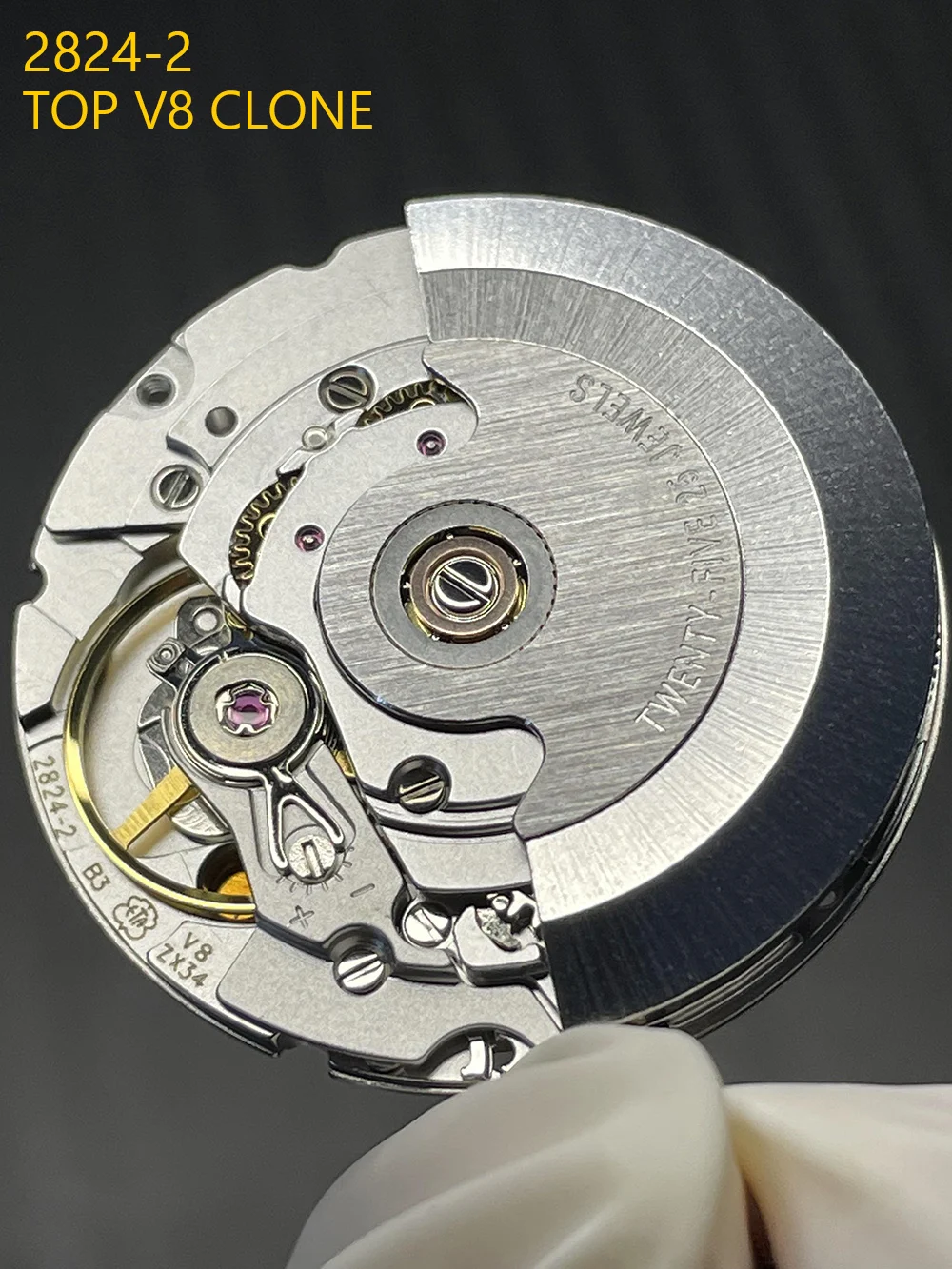 ニック Top ETA V8 Clone 2824-2 Movement Mod Automatic Mechanical