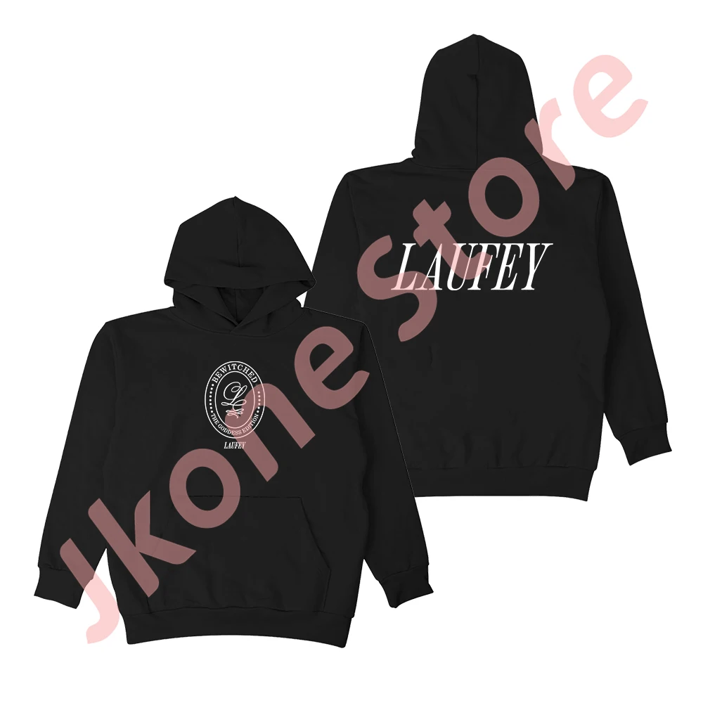 Laufey Emblem Hoodies Bewitched The Goddess Tour Merch Long Sleeve Unisex Fashion Casual Sweatshirts Top