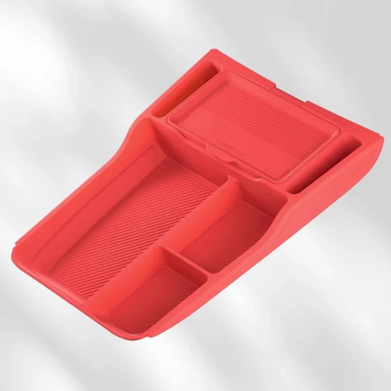 For Xiaomi SU7 - Double-Layer Glove Box Organizer Under Center Console Armrest Storage Case Car Accessories Car Storage Box view 6