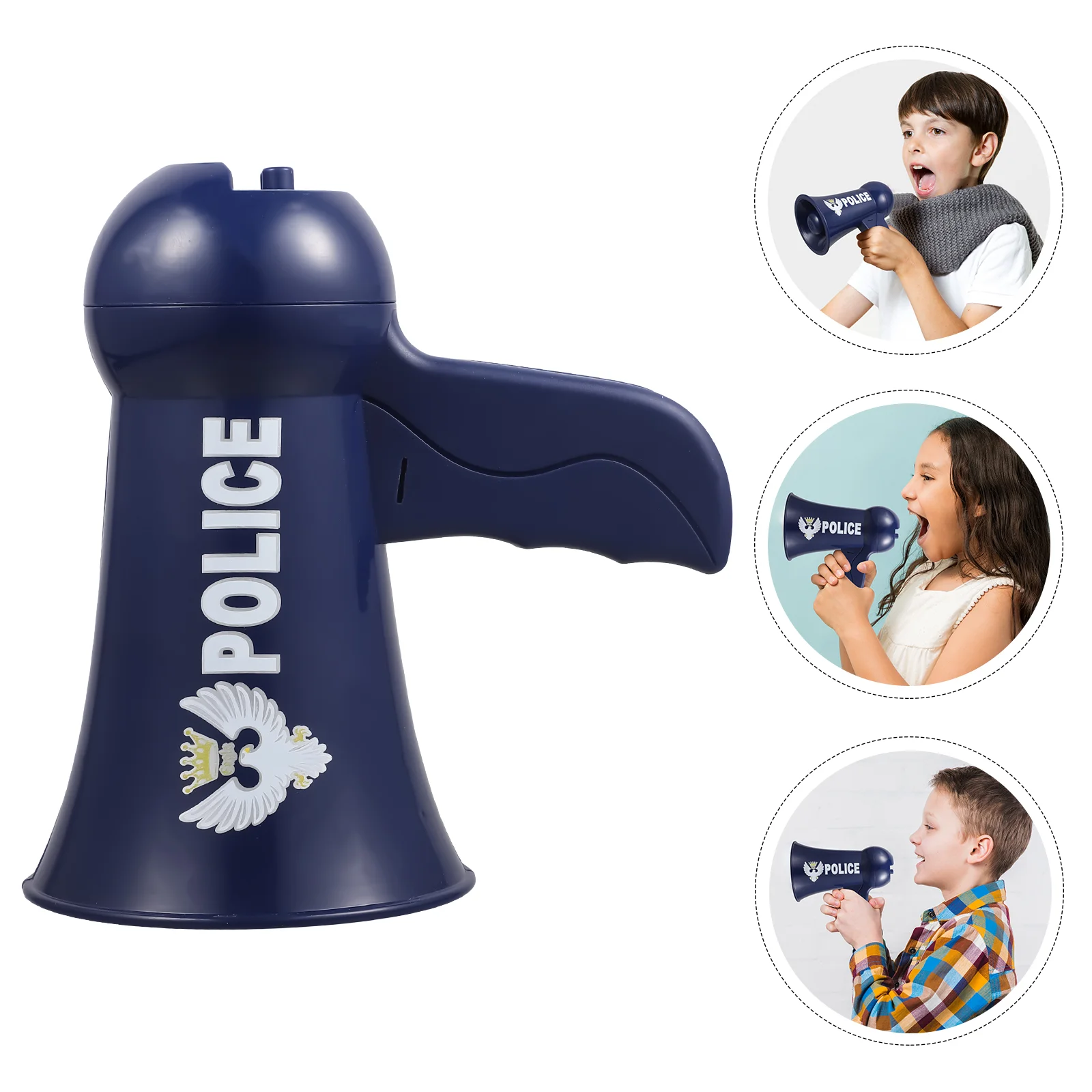 

Kid Loudspeaker Toy Voice Changer for Kids Trumpet Megaphone Child Cosplay Police Funny