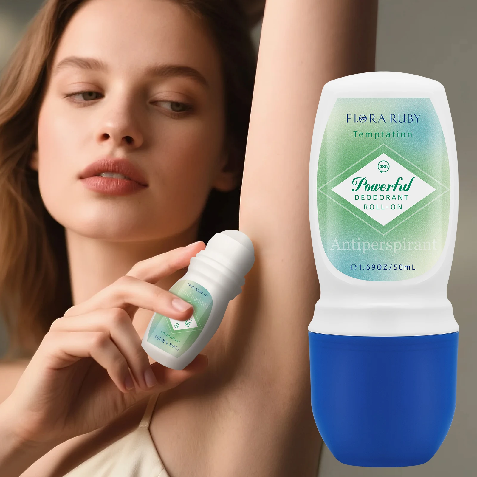 

Flora Ruby 1PC Deodorant Stick For Women Men, 48h Odor Protection Stick, 45g Each, Fade off Odors, Underarm Deodorizer, Long-las