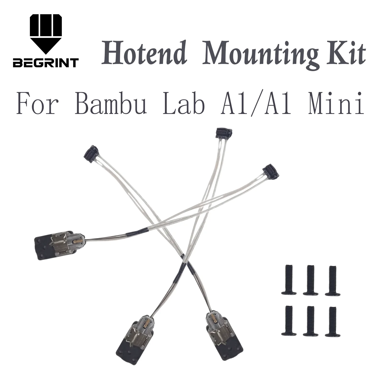 Upgraded Hotend Mounting Kit for Bambu Lab A1 / A1 Mini Hotend Mount Heating Assembly 3D Printer Replacement Parts