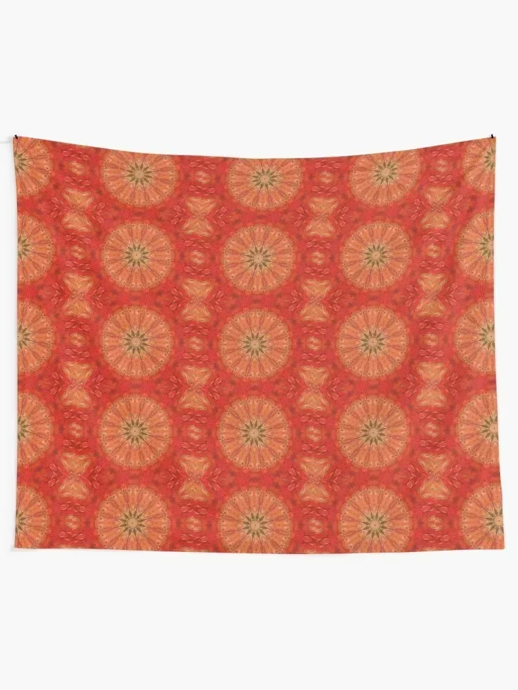 Orange burst Tapestry Cute Room Things Luxury Living Room Decoration Wallpaper Bedroom Wall Hanging Wall Tapestry